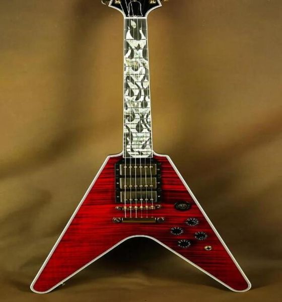 rare flamethrower flying v ultima fire tiger cherry flame maple electric guitar white pearloid abalone flame inlay 3 humbuc4973354
rare flamethrower flying v ultima fire tiger cherry flame maple electric guitar white pearloid abalone flame inlay 3 humbuc4973354