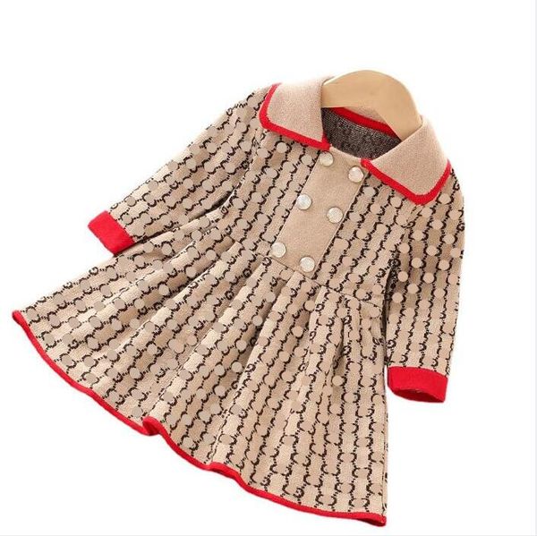 Letters Printed Girls Brand Dresses Autumn Winter Girl Knitted Princess Dress Kids Long Sleeve Dress Children Turn-down Collar Dresses 2-8 Years, Wathet blue
Letters Printed Girls Brand Dresses Autumn Winter Girl Knitted Princess Dress Kids Long Sleeve Dress Children Turn-down Collar Dresses 2-8 Years, Wathet blue