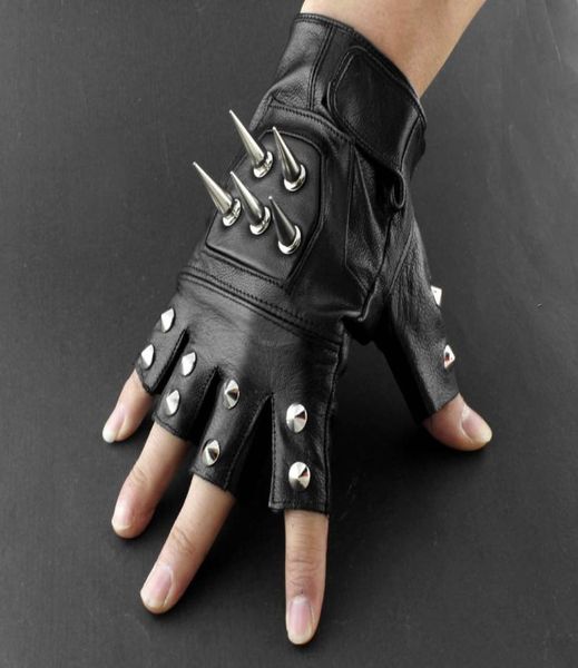 mens leather spike stud punk rocker driving motorcycle biker fingerless gloves 2010214513278, Blue;gray
mens leather spike stud punk rocker driving motorcycle biker fingerless gloves 2010214513278, Blue;gray