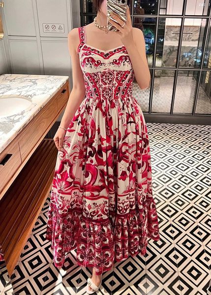 fancy dress european luxury designer dress spring/summer new pink ceramic glaze suspender dress, Black;gray
fancy dress european luxury designer dress spring/summer new pink ceramic glaze suspender dress, Black;gray