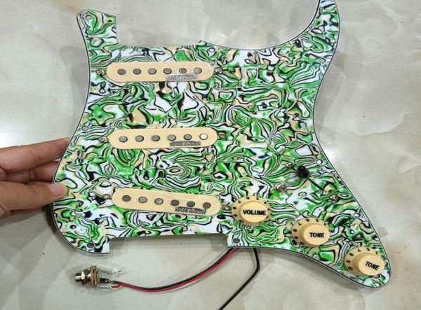 upgrade prewired sss guitar pickguard with yellow wk wvs alnico 5 pickups 7 way swtich for fd strat guitar welding harness2539261
upgrade prewired sss guitar pickguard with yellow wk wvs alnico 5 pickups 7 way swtich for fd strat guitar welding harness2539261