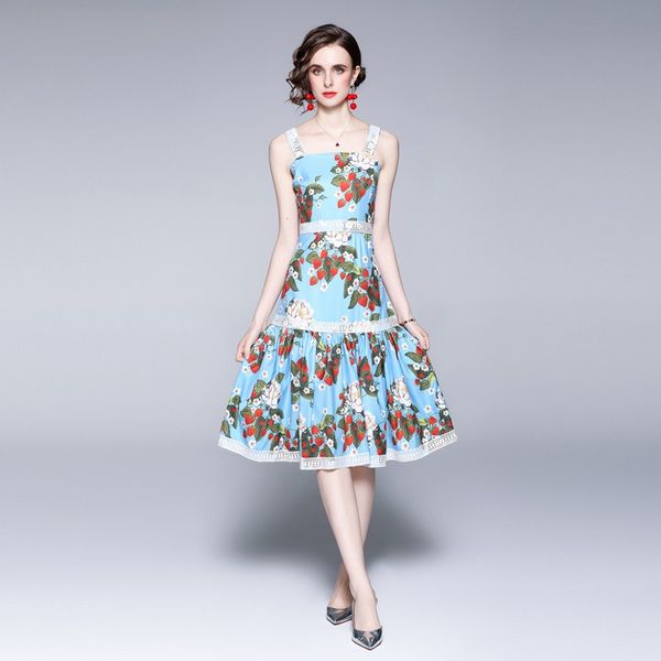 2023 summer new item european station fashion women's large sleeveless skirt stitching print sling dress e266, Black;gray
2023 summer new item european station fashion women's large sleeveless skirt stitching print sling dress e266, Black;gray