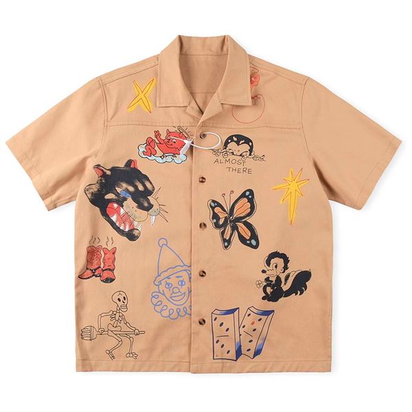 khaki shirts tees summer short sleeve tee graffiti print t-shirts suprior cotton hip hop casual tee, Black;brown
khaki shirts tees summer short sleeve tee graffiti print t-shirts suprior cotton hip hop casual tee, Black;brown
