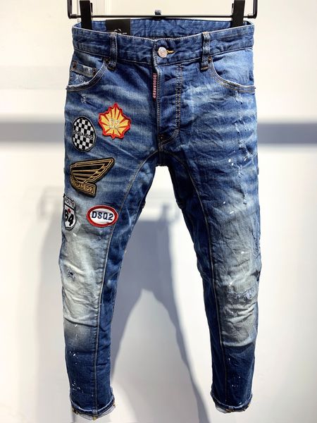 dsquad2 jeans men's luxury designer denim jeans perforated pants dsquare jeans casual fashion trendy pants dsquad2 men's clothing, Blue
dsquad2 jeans men's luxury designer denim jeans perforated pants dsquare jeans casual fashion trendy pants dsquad2 men's clothing, Blue