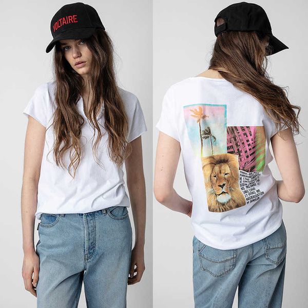 23ss zadig voltaire summer cotton new designer t shirt back coconut tree white ink digital print u-neck women fashion short sleeve beach tee
23ss zadig voltaire summer cotton new designer t shirt back coconut tree white ink digital print u-neck women fashion short sleeve beach tee