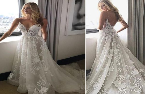 2019 backless wedding dresses deep v neck spaghetti straps embroidery appliques tulle beach wedding gowns lace bridal d9964597, White
2019 backless wedding dresses deep v neck spaghetti straps embroidery appliques tulle beach wedding gowns lace bridal d9964597, White