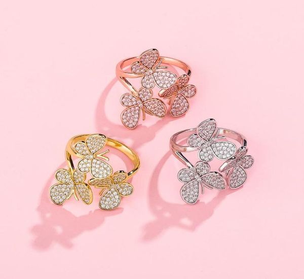 brand designer fashion jewelry butterfly rings bling cubic zircon 18k gold plated hiphop opening ring women luxury wedding jewellr3687511, Golden;silver
brand designer fashion jewelry butterfly rings bling cubic zircon 18k gold plated hiphop opening ring women luxury wedding jewellr3687511, Golden;silver