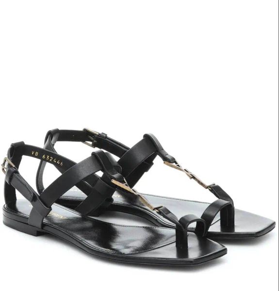 with box designer yslity sandal women summer black genuine leather sandal cassandra flat heels flip flops slippers open toe flats heel s pyj
with box designer yslity sandal women summer black genuine leather sandal cassandra flat heels flip flops slippers open toe flats heel s pyj