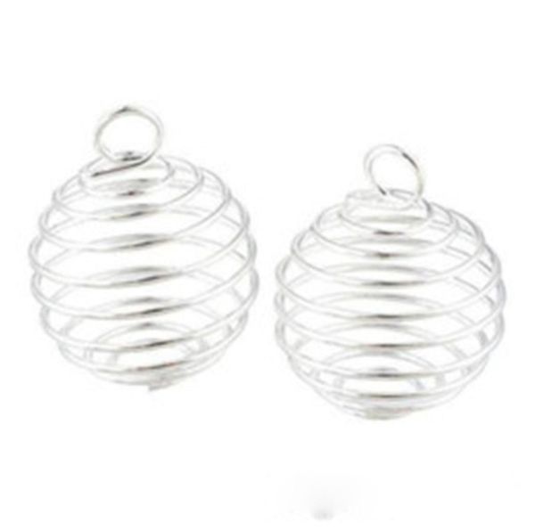100pcslot silver plated spiral bead cages charms pendants findings 9x13mm jewelrymaking diy5812355, Bronze;silver
100pcslot silver plated spiral bead cages charms pendants findings 9x13mm jewelrymaking diy5812355, Bronze;silver
