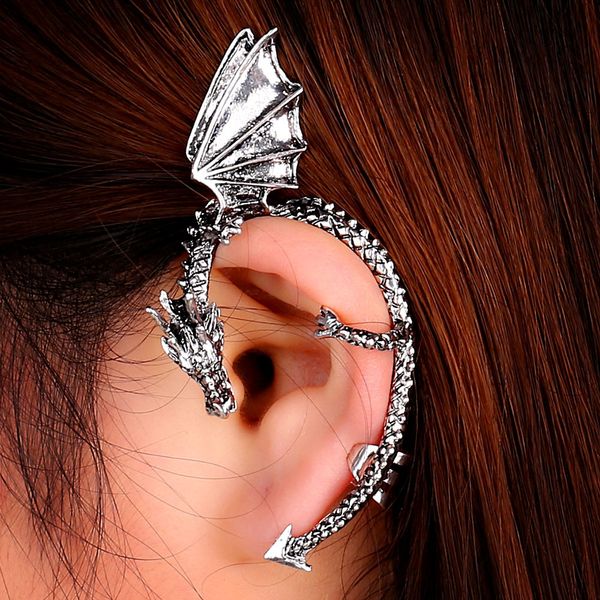 punk retro silver bronze drogn ear cuff gothnic antique fly twine dragon shape ear wrap cool jewelry for men women wholesale
punk retro silver bronze drogn ear cuff gothnic antique fly twine dragon shape ear wrap cool jewelry for men women wholesale