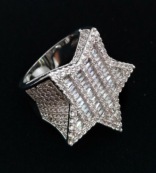 18k gold white gold mens new bling cubic zirconia pentagram hip hop ring guys full diamond iced out rapper jewelry gifts for boy1780905, Silver
18k gold white gold mens new bling cubic zirconia pentagram hip hop ring guys full diamond iced out rapper jewelry gifts for boy1780905, Silver
