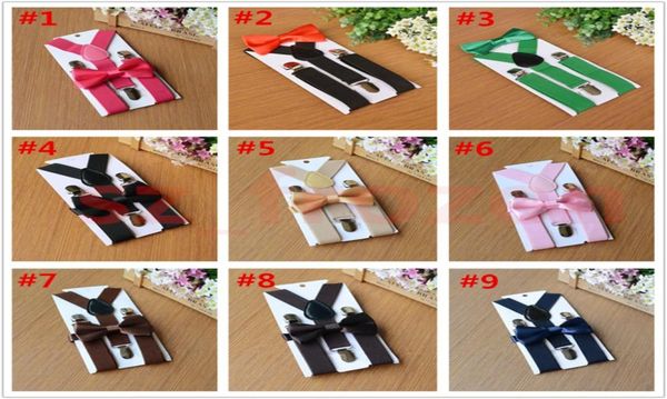 27 colors kids suspenders bow tie set for 110t baby braces elastic yback boys girls suspenders accessories a04422540389, Black
27 colors kids suspenders bow tie set for 110t baby braces elastic yback boys girls suspenders accessories a04422540389, Black