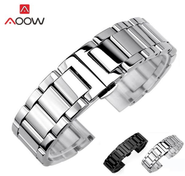 3 pointer stainless steel watchband 18mm 20mm 22mm 24mm polished matte deployment buckle replacement bracelet watch band strap t192153833, Black;brown
3 pointer stainless steel watchband 18mm 20mm 22mm 24mm polished matte deployment buckle replacement bracelet watch band strap t192153833, Black;brown