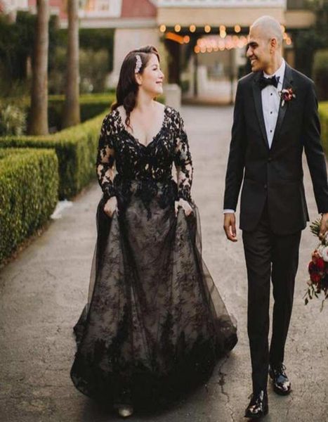 plus size modern black aline wedding dresses long sleeves v neck button back appliques plus size bridal gowns country vestido de 8984735, White
plus size modern black aline wedding dresses long sleeves v neck button back appliques plus size bridal gowns country vestido de 8984735, White
