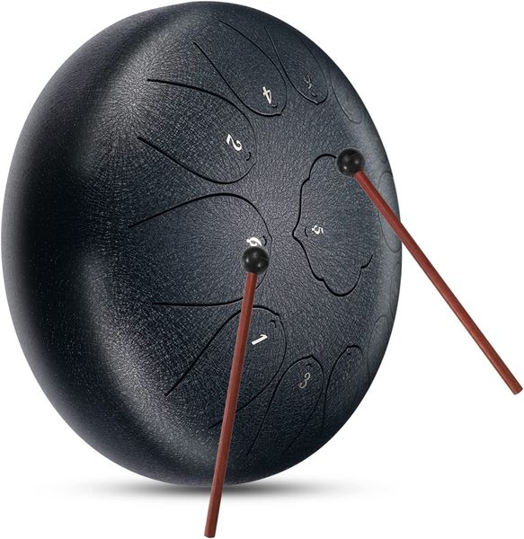 steel tongue drum 11 notes 12 inches (approx. 30.4 cm), tank drum c key, steel drum percussion instrument handpan with drumsticks, carrying
steel tongue drum 11 notes 12 inches (approx. 30.4 cm), tank drum c key, steel drum percussion instrument handpan with drumsticks, carrying