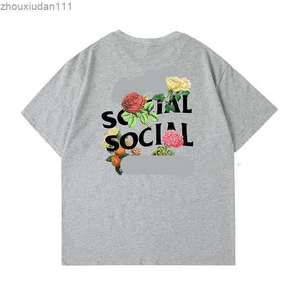 fashion sports and leisure t shirts summer men's flowers embellished with letters printed tee anti social club street all-match women&#, White;black
fashion sports and leisure t shirts summer men's flowers embellished with letters printed tee anti social club street all-match women&#, White;black