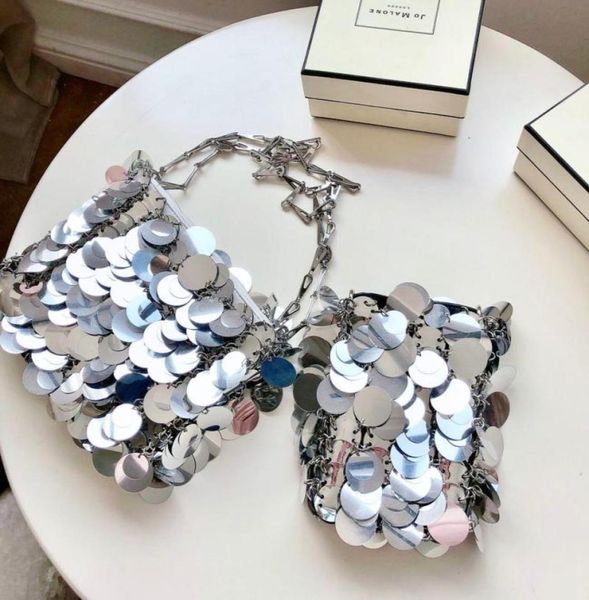 sequins handbags silver bag women small tote bling fashion lady bucket girls glitter purses brand 2204138170153