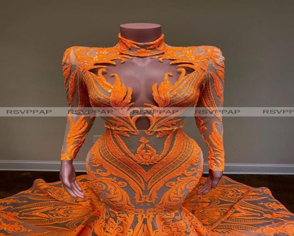 sparkly orange long prom dresses high neck sleeve high neck african women black girls mermaid sequin prom gowns1839065
sparkly orange long prom dresses high neck sleeve high neck african women black girls mermaid sequin prom gowns1839065