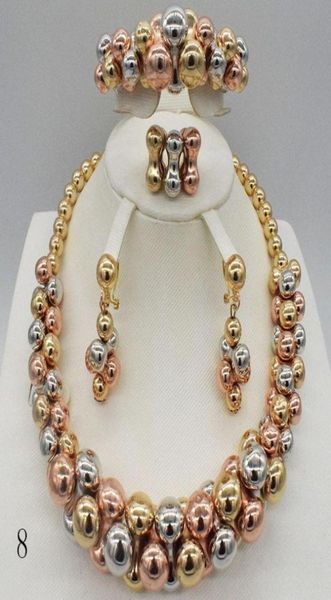 earrings necklace dubai 24k gold color jewelry set for women african beads jewlery fashion earring ring9017046, Silver
earrings necklace dubai 24k gold color jewelry set for women african beads jewlery fashion earring ring9017046, Silver