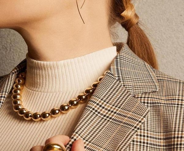 new punk gold color choker necklace collar hip hop big chunky aluminum thickthinround bead chain necklace women jewelry8463971, Golden;silver
new punk gold color choker necklace collar hip hop big chunky aluminum thickthinround bead chain necklace women jewelry8463971, Golden;silver