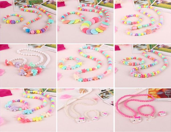 children colorful beads necklace suit jewelry flower butterfly pattern kids fashion acrylic chain bracelet 2 2nc j22220819, Red;brown
children colorful beads necklace suit jewelry flower butterfly pattern kids fashion acrylic chain bracelet 2 2nc j22220819, Red;brown