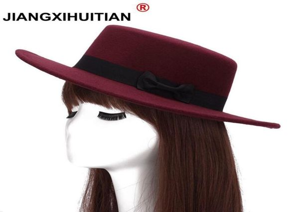 new wool boater flat hat for women039s felt wide brim fedora hat laday prok pie chapeu de feltro bowler gambler 290326, Blue;gray
new wool boater flat hat for women039s felt wide brim fedora hat laday prok pie chapeu de feltro bowler gambler 290326, Blue;gray