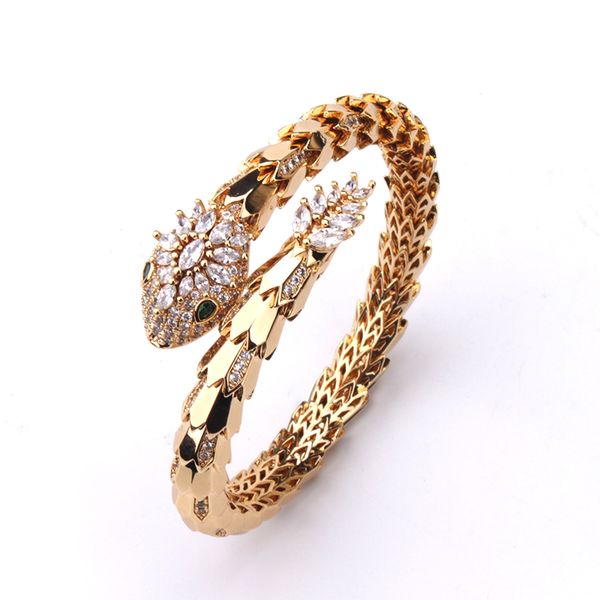 green colorful 18k gold plated snake bangle bracelets for women men charm infinity diamond tennis bracelet luxury designer jewelry party wed, Black
green colorful 18k gold plated snake bangle bracelets for women men charm infinity diamond tennis bracelet luxury designer jewelry party wed, Black