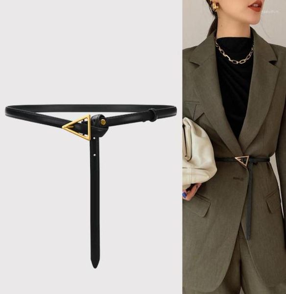 belts real leather for women casual vintage triangle buckle thin knotted belt dress party waistband solid cowskin strap jean1704050, Black;brown
belts real leather for women casual vintage triangle buckle thin knotted belt dress party waistband solid cowskin strap jean1704050, Black;brown