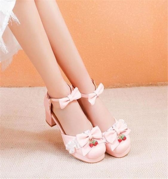 large size 3448 bow knot strawberry ruffles princess cosplay costume shoes women med heels jk lo lolita sandals girls5283086, Black
large size 3448 bow knot strawberry ruffles princess cosplay costume shoes women med heels jk lo lolita sandals girls5283086, Black