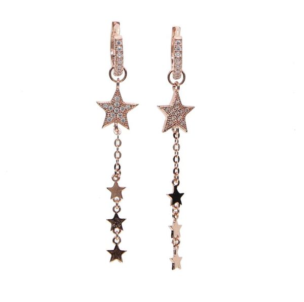 new arrive rose gold plated star charm dangle chain star with cz hoop two way use christmas gift star earring8780329, Silver
new arrive rose gold plated star charm dangle chain star with cz hoop two way use christmas gift star earring8780329, Silver
