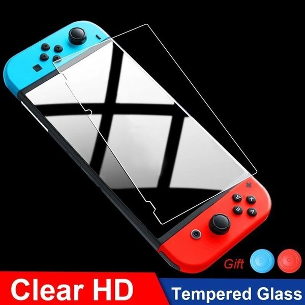 Image of Premium Tempered Glass Compatible Nintendo Switch Screen Protector Film For Switch Oled Anti-Scratch Protectors 9H Guard Film