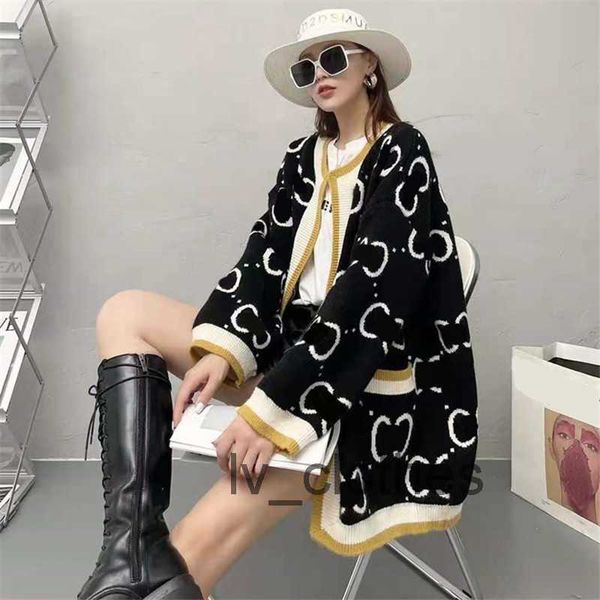 autumn and winter sweaters women's knitted loose coat designer brand women's double letter printed cardigan sweaters women's, White;black
autumn and winter sweaters women's knitted loose coat designer brand women's double letter printed cardigan sweaters women's, White;black