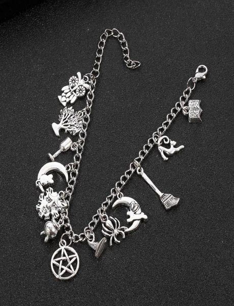 punk supernatural magic witchcraft pendant bracelet antiquity mystery vintage charm jewelry gothic halloween gift for women man ba9332081, Black
punk supernatural magic witchcraft pendant bracelet antiquity mystery vintage charm jewelry gothic halloween gift for women man ba9332081, Black