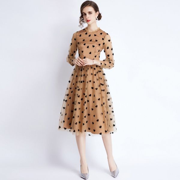 2023 spring women's khaki mesh dress, big sleeve, long sleeve, love print. casual a-line, mid-calf length. sizes s-xxl. perfect for dat, Black;gray
2023 spring women's khaki mesh dress, big sleeve, long sleeve, love print. casual a-line, mid-calf length. sizes s-xxl. perfect for dat, Black;gray