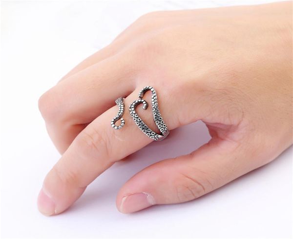 vintage titanium steel ocs sea monster squid kraken punk antique ring adjustable9822613, Silver
vintage titanium steel ocs sea monster squid kraken punk antique ring adjustable9822613, Silver