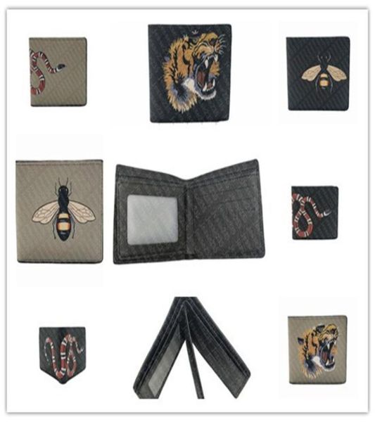 men animal short wallet leather black snake tiger bee wallets women purse card holders with gift box2991252, Red;black
men animal short wallet leather black snake tiger bee wallets women purse card holders with gift box2991252, Red;black