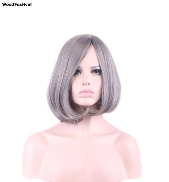 woodfestival silver grey ombre wig short bob synthetic hair wigs heat resistant fiber wig cosplay women gray 036269, Black
woodfestival silver grey ombre wig short bob synthetic hair wigs heat resistant fiber wig cosplay women gray 036269, Black
