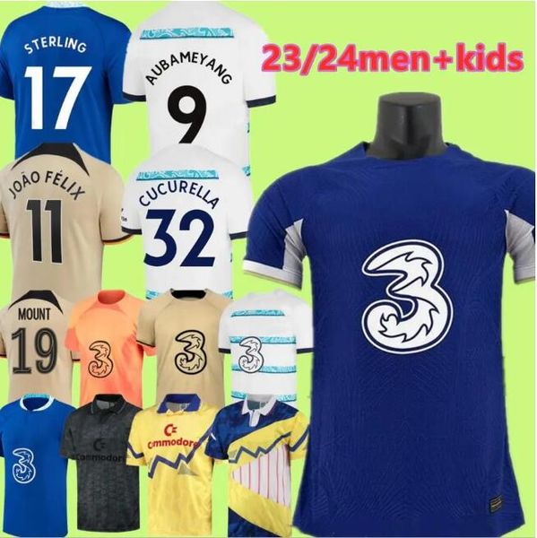 22 23 24 cfc soccer jerseys pulisic mount joao felix havertz sterling 2023 2024 football shirt men kids koulibaly uniform t. silva cucurella, Black;yellow
22 23 24 cfc soccer jerseys pulisic mount joao felix havertz sterling 2023 2024 football shirt men kids koulibaly uniform t. silva cucurella, Black;yellow