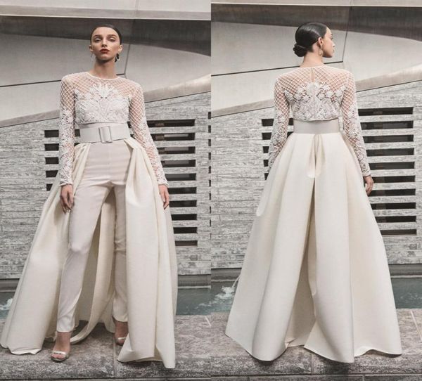 2019 beach wedding dresses women jumpsuits with detachable skirt satin sweep train sweetheart country bridal gowns with jacket lon4086463, White
2019 beach wedding dresses women jumpsuits with detachable skirt satin sweep train sweetheart country bridal gowns with jacket lon4086463, White
