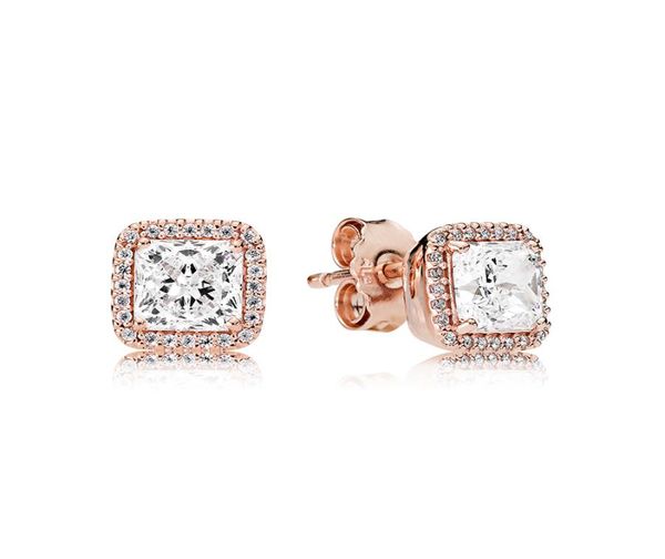 3 colors 925 sterling silver square cz stone stud earring 18k gold rose gold earrings with original box for pandora women039s j1189043, Golden;silver
3 colors 925 sterling silver square cz stone stud earring 18k gold rose gold earrings with original box for pandora women039s j1189043, Golden;silver