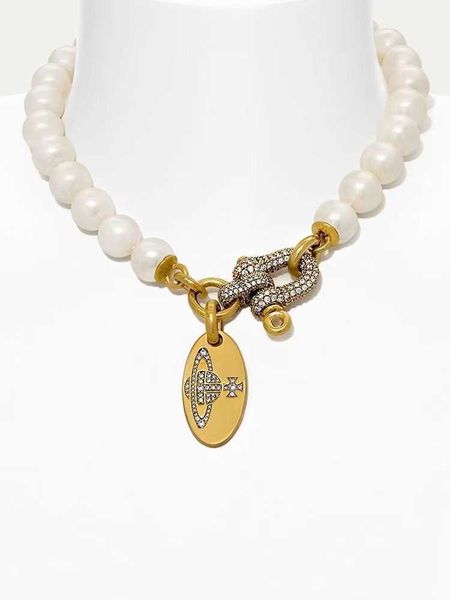edition queen mother vivienne pearl horseshoe buckle with diamond saturn necklace collar chain luxury, Silver
edition queen mother vivienne pearl horseshoe buckle with diamond saturn necklace collar chain luxury, Silver