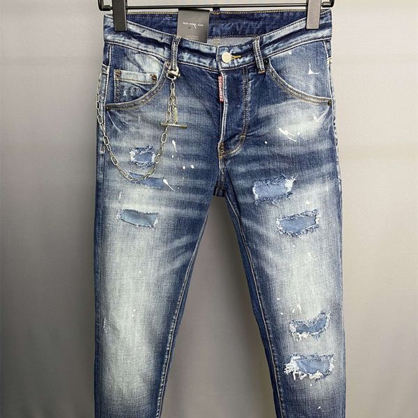 dsquad2 jeans men's luxury designer denim jeans perforated pants dsquare jeans casual fashion trendy pants dsquad2 men's clothing, Blue
dsquad2 jeans men's luxury designer denim jeans perforated pants dsquare jeans casual fashion trendy pants dsquad2 men's clothing, Blue