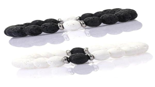 8mm black white natural lava stone bead bracelet for men women adjustable diffuser healing bracelet elastic yoga jewelry3000456
8mm black white natural lava stone bead bracelet for men women adjustable diffuser healing bracelet elastic yoga jewelry3000456