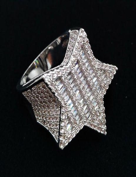 18k gold white gold mens new bling cubic zirconia pentagram hip hop ring guys full diamond iced out rapper jewelry gifts for boy2276043, Silver
18k gold white gold mens new bling cubic zirconia pentagram hip hop ring guys full diamond iced out rapper jewelry gifts for boy2276043, Silver
