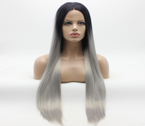 iwona hair straight extra long dark root grey ombre wig 2210906 half hand tied heat resistant synthetic lace front wigs2282197, Black
iwona hair straight extra long dark root grey ombre wig 2210906 half hand tied heat resistant synthetic lace front wigs2282197, Black