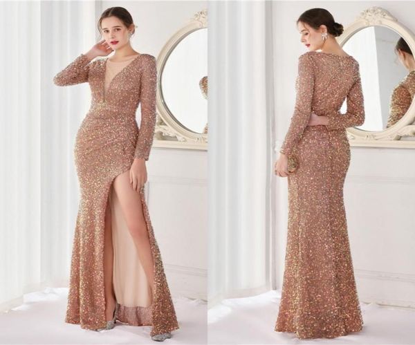 long sleeve mermaid evening party dresses luxury sequins beaded slit vestido de festa fishtail prom gown1411778, Black
long sleeve mermaid evening party dresses luxury sequins beaded slit vestido de festa fishtail prom gown1411778, Black