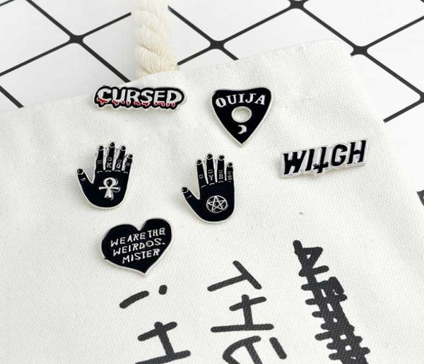 enamel pins and brooches witch cursed ouija we are the weirdos mister black pin set goth pin goth punk backpack badge shirt collar1627497, Gray
enamel pins and brooches witch cursed ouija we are the weirdos mister black pin set goth pin goth punk backpack badge shirt collar1627497, Gray