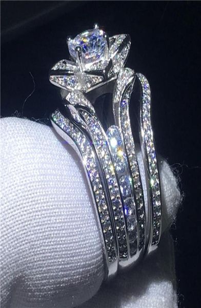 elegant 3in1 flower ring sets 925 sterling silver diamond engagement wedding band rings for women party jewelry gift1114027, Slivery;golden
elegant 3in1 flower ring sets 925 sterling silver diamond engagement wedding band rings for women party jewelry gift1114027, Slivery;golden