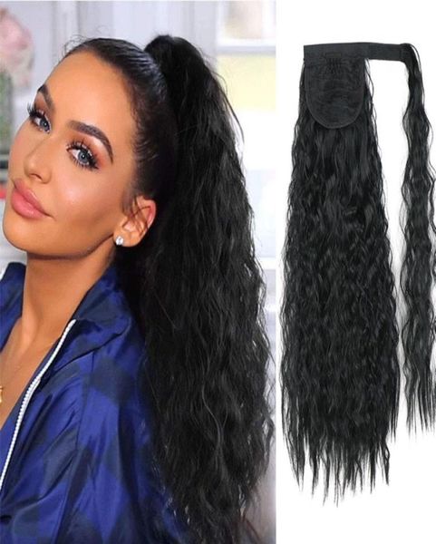 synthetic women039s ponytail long wavy hair extension clip in pony tail wrap around black blonde heat resistant fiber1279513
synthetic women039s ponytail long wavy hair extension clip in pony tail wrap around black blonde heat resistant fiber1279513