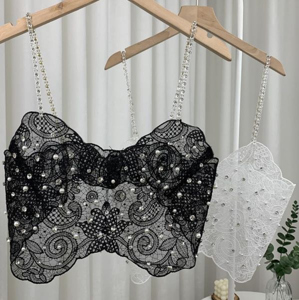 t-shirt 2023 summer new beaded diamond camisole embroidery mesh outer wear camis women's perspective strap crop female tanks, White
t-shirt 2023 summer new beaded diamond camisole embroidery mesh outer wear camis women's perspective strap crop female tanks, White